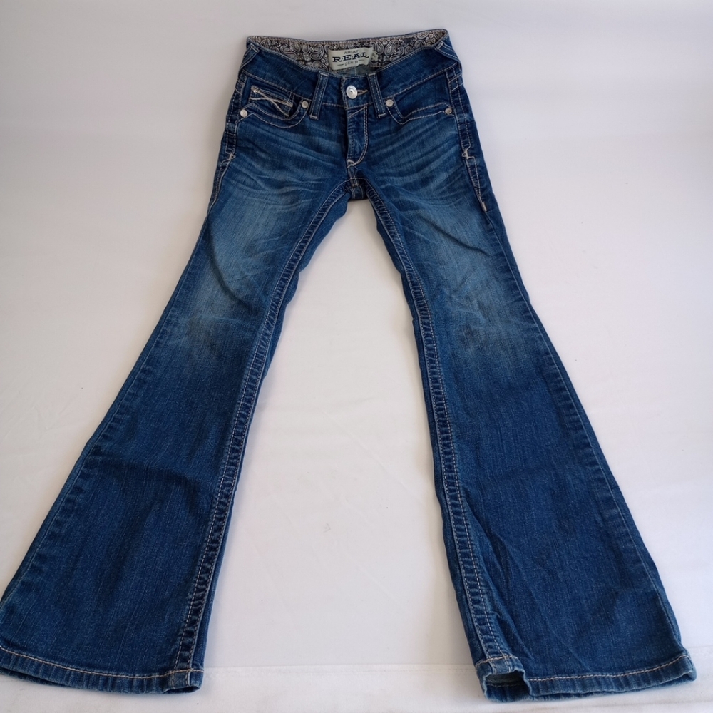Ariat Real Denim Women's Blue Flared Jeans 24r